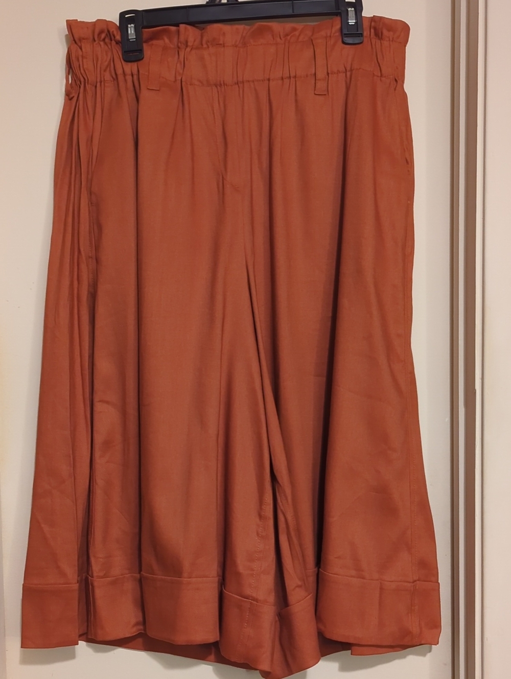 Lane Bryant Wide Leg Jumpsuit Pants in Warm Rust